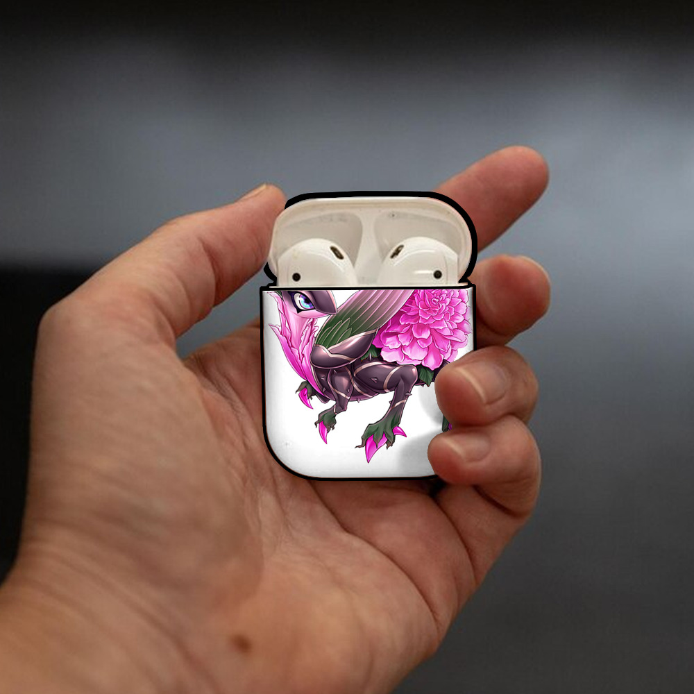 遊☆戯☆王 Yu-Gi-Oh! AirPods 第2世代保護ケース ハードシェル ブラック 耐衝撃・防指紋・カラビナ付き