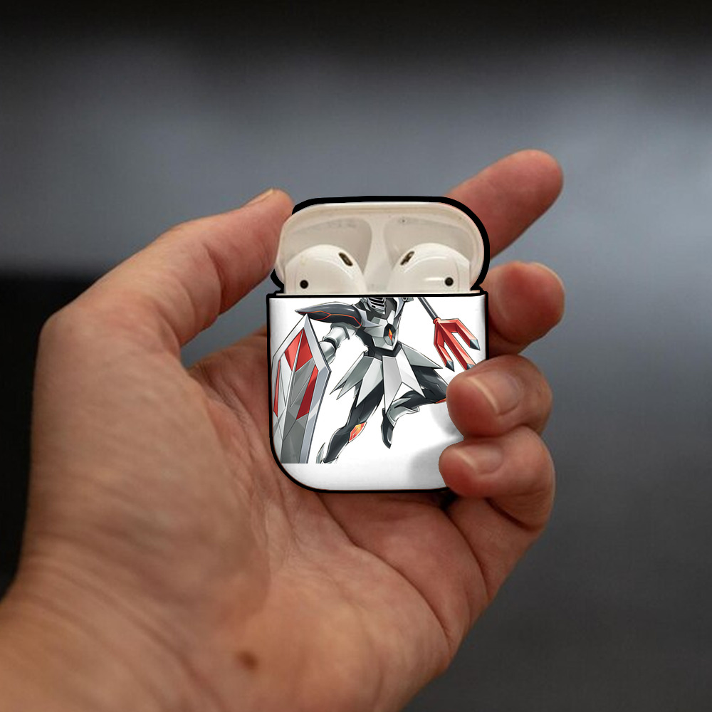 遊☆戯☆王 Yu-Gi-Oh! AirPods 第2世代保護ケース ハードシェル ブラック 耐衝撃・防指紋・カラビナ付き