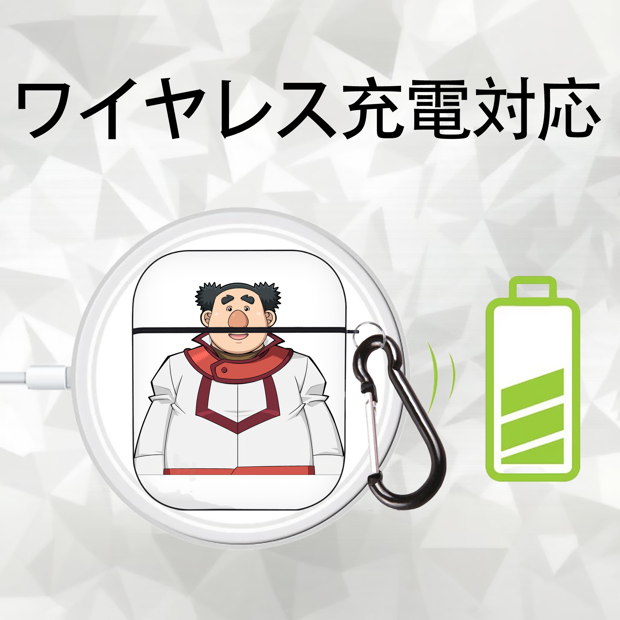 遊☆戯☆王 Yu-Gi-Oh! AirPods 第2世代保護ケース ハードシェル ブラック 耐衝撃・防指紋・カラビナ付き