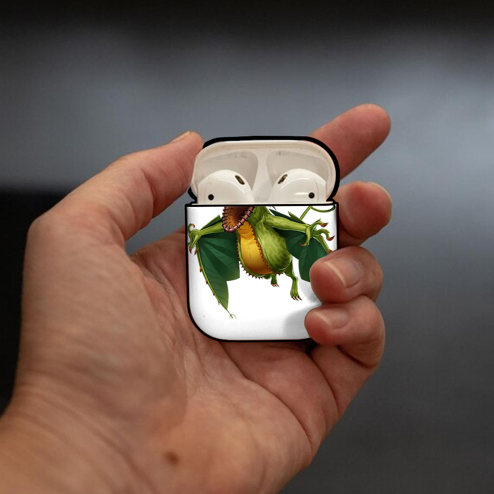遊☆戯☆王 Yu-Gi-Oh! AirPods 第2世代保護ケース ハードシェル ブラック 耐衝撃・防指紋・カラビナ付き