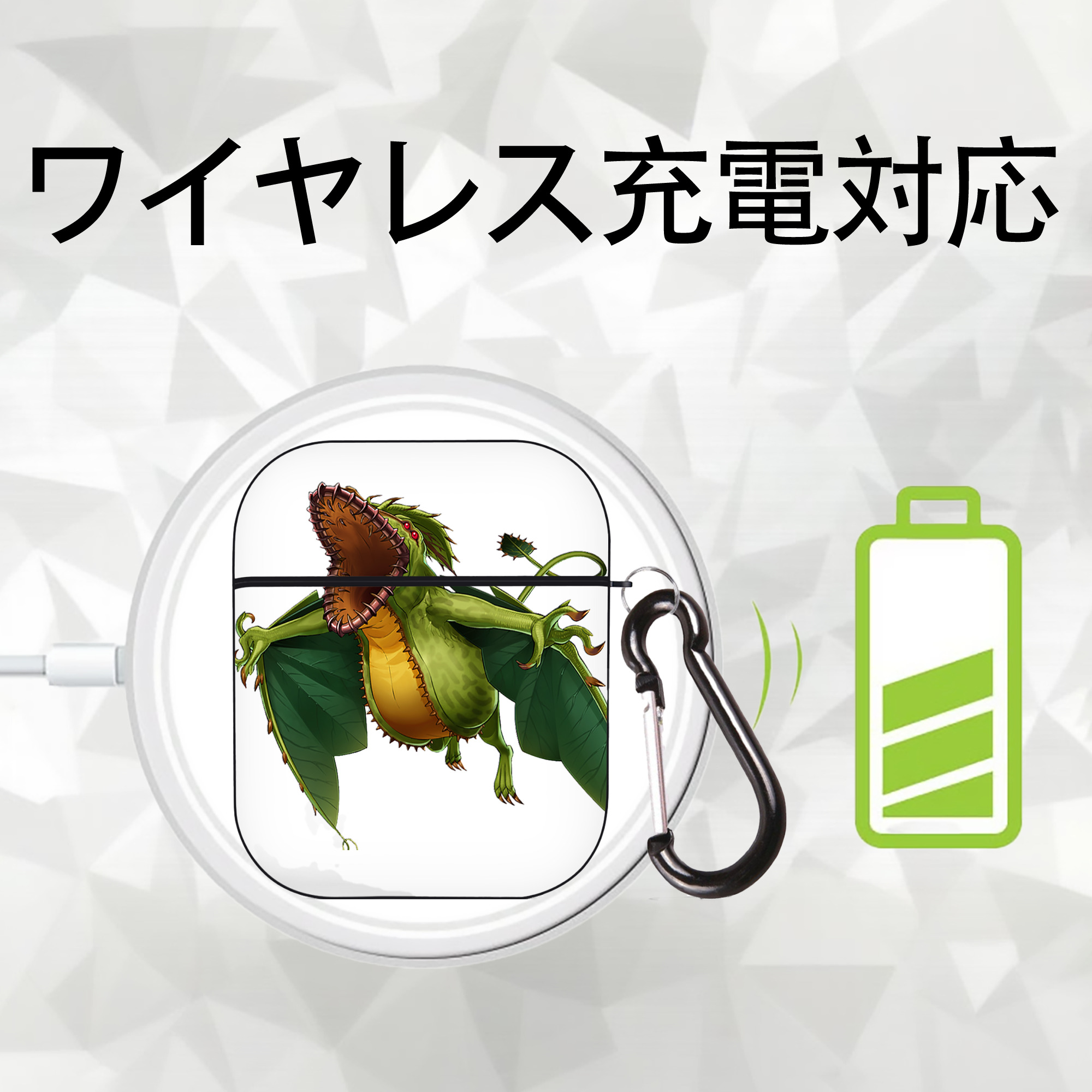 遊☆戯☆王 Yu-Gi-Oh! AirPods 第2世代保護ケース ハードシェル ブラック 耐衝撃・防指紋・カラビナ付き
