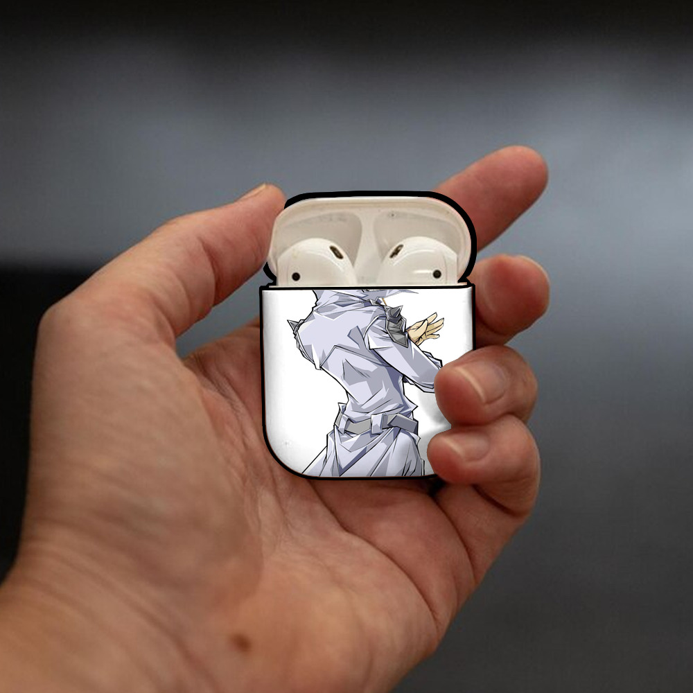 遊☆戯☆王 Yu-Gi-Oh! AirPods 第2世代保護ケース ハードシェル ブラック 耐衝撃・防指紋・カラビナ付き