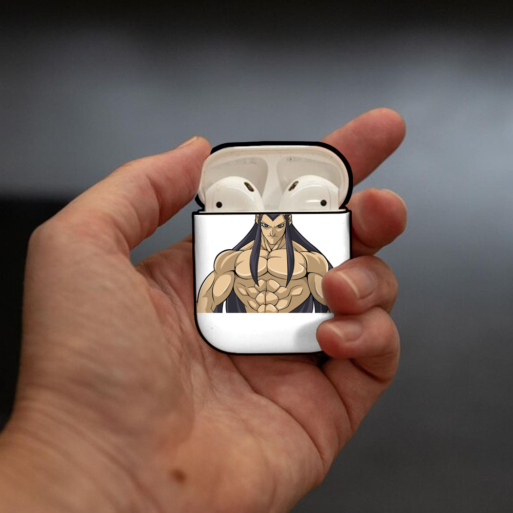 遊☆戯☆王 Yu-Gi-Oh! AirPods 第2世代保護ケース ハードシェル ブラック 耐衝撃・防指紋・カラビナ付き