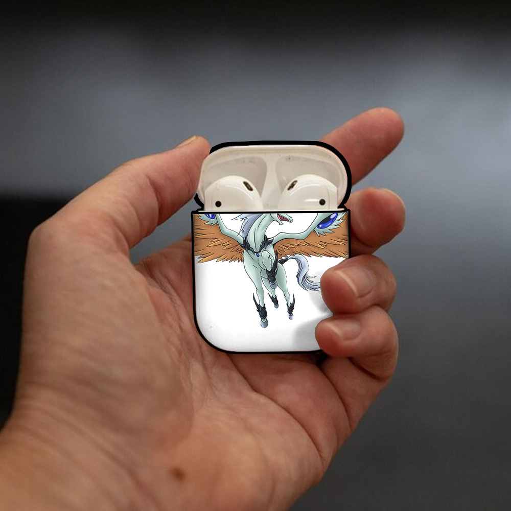 遊☆戯☆王 Yu-Gi-Oh! AirPods 第2世代保護ケース ハードシェル ブラック 耐衝撃・防指紋・カラビナ付き