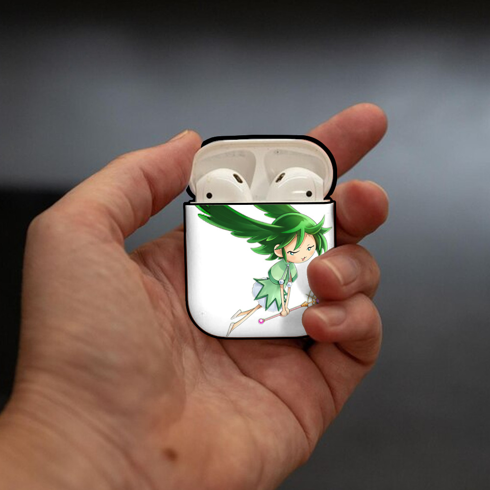遊☆戯☆王 Yu-Gi-Oh! AirPods 第2世代保護ケース ハードシェル ブラック 耐衝撃・防指紋・カラビナ付き