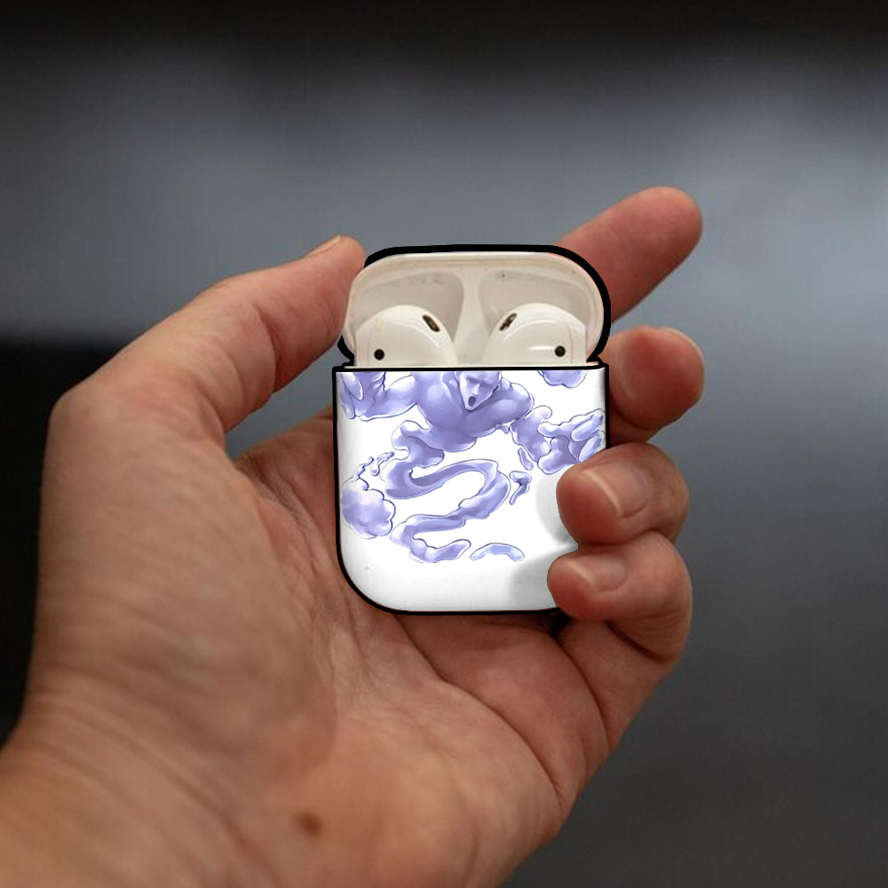 遊☆戯☆王 Yu-Gi-Oh! AirPods 第2世代保護ケース ハードシェル ブラック 耐衝撃・防指紋・カラビナ付き