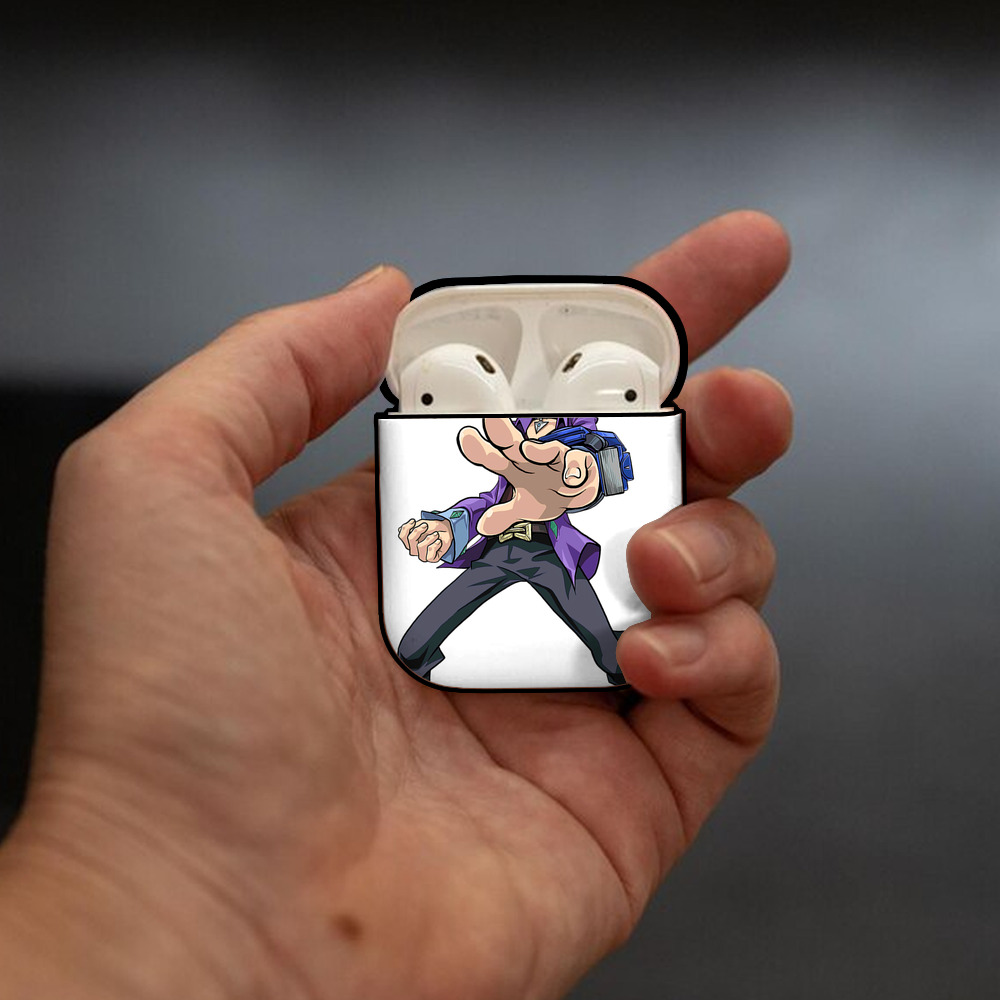 遊☆戯☆王 Yu-Gi-Oh! AirPods 第2世代保護ケース ハードシェル ブラック 耐衝撃・防指紋・カラビナ付き