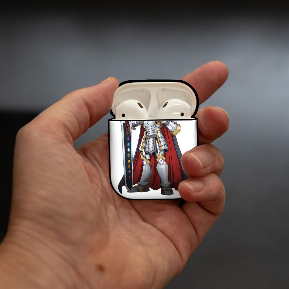 遊☆戯☆王 Yu-Gi-Oh! AirPods 第2世代保護ケース ハードシェル ブラック 耐衝撃・防指紋・カラビナ付き