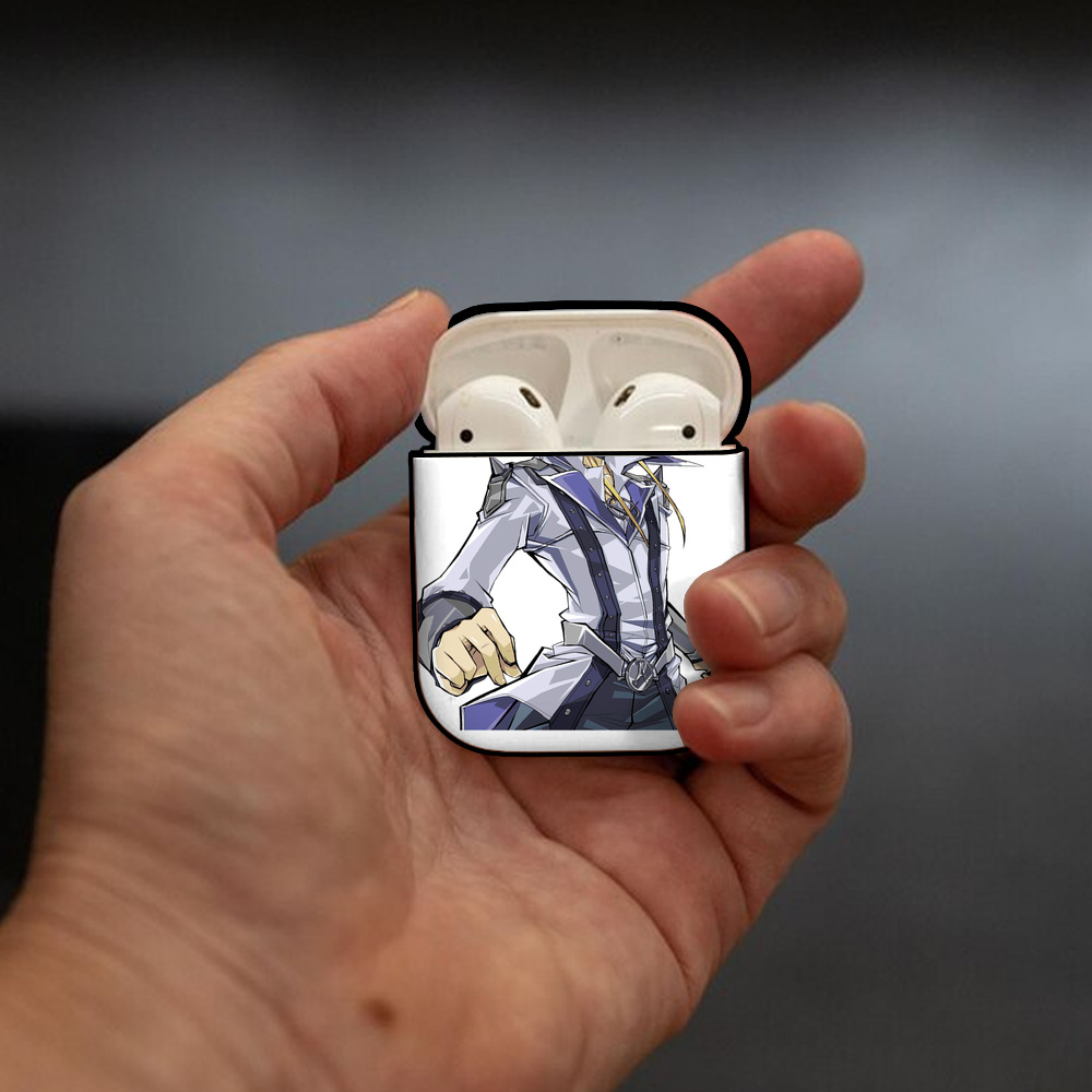遊☆戯☆王 Yu-Gi-Oh! AirPods 第2世代保護ケース ハードシェル ブラック 耐衝撃・防指紋・カラビナ付き