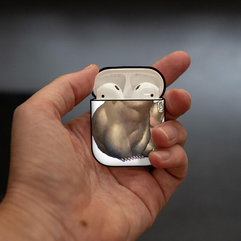 遊☆戯☆王 Yu-Gi-Oh! AirPods 第2世代保護ケース ハードシェル ブラック 耐衝撃・防指紋・カラビナ付き