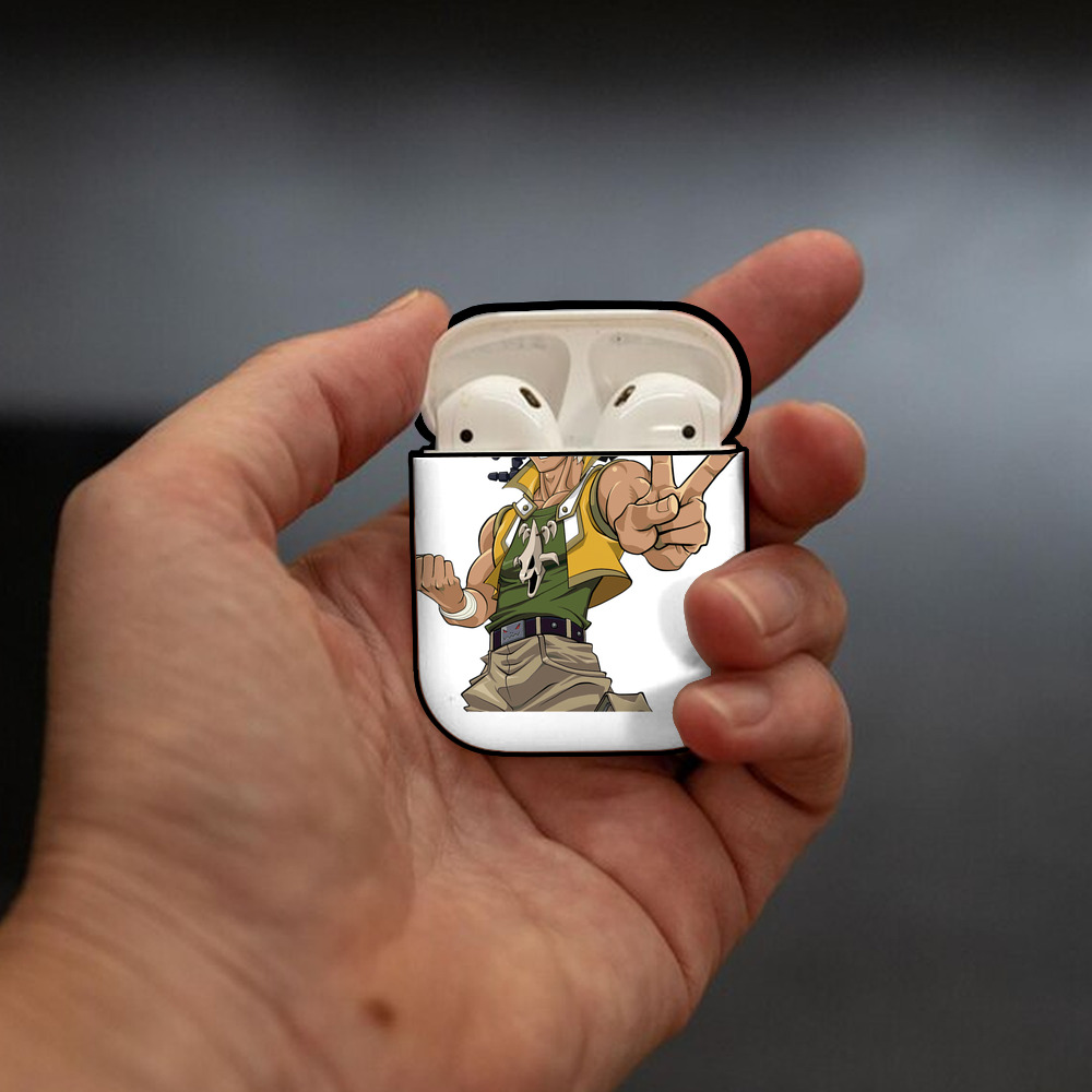 遊☆戯☆王 Yu-Gi-Oh! AirPods 第2世代保護ケース ハードシェル ブラック 耐衝撃・防指紋・カラビナ付き
