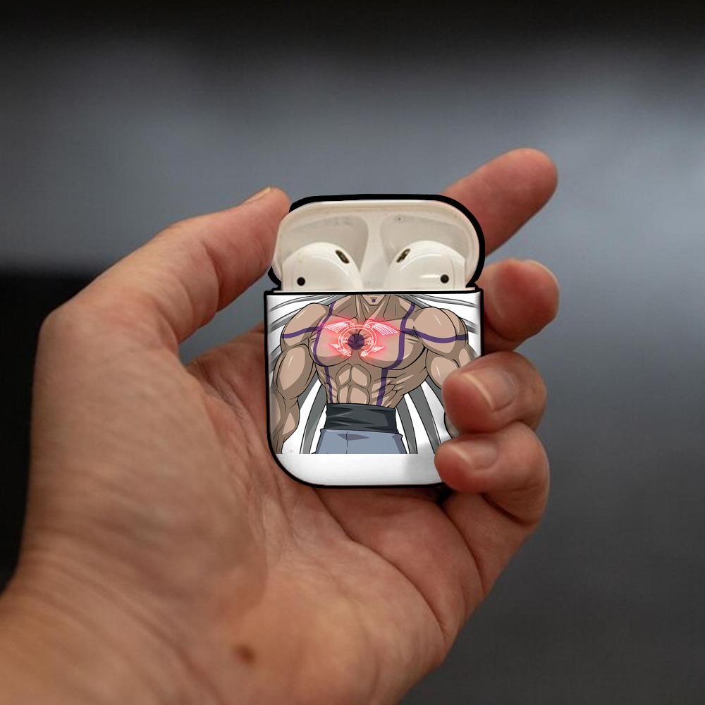 遊☆戯☆王 Yu-Gi-Oh! AirPods 第2世代保護ケース ハードシェル ブラック 耐衝撃・防指紋・カラビナ付き