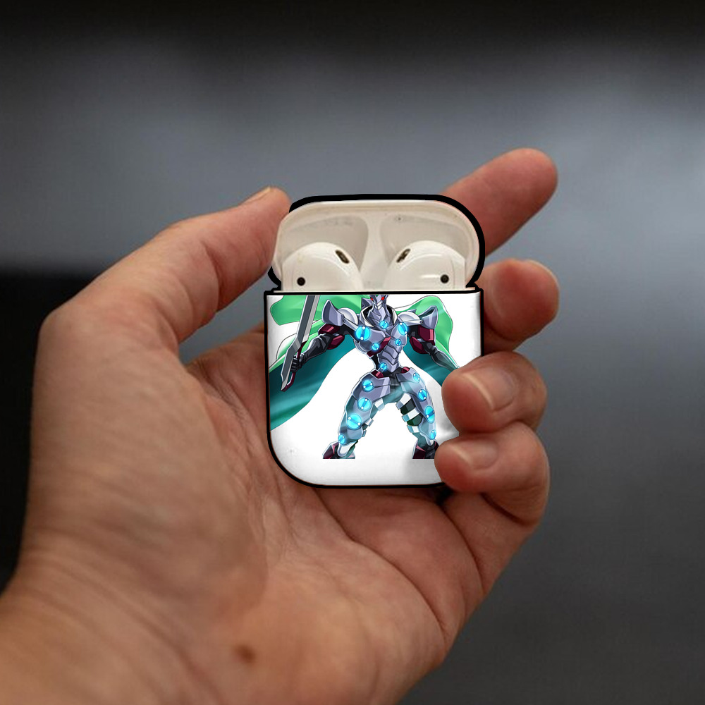 遊☆戯☆王 Yu-Gi-Oh! AirPods 第2世代保護ケース ハードシェル ブラック 耐衝撃・防指紋・カラビナ付き