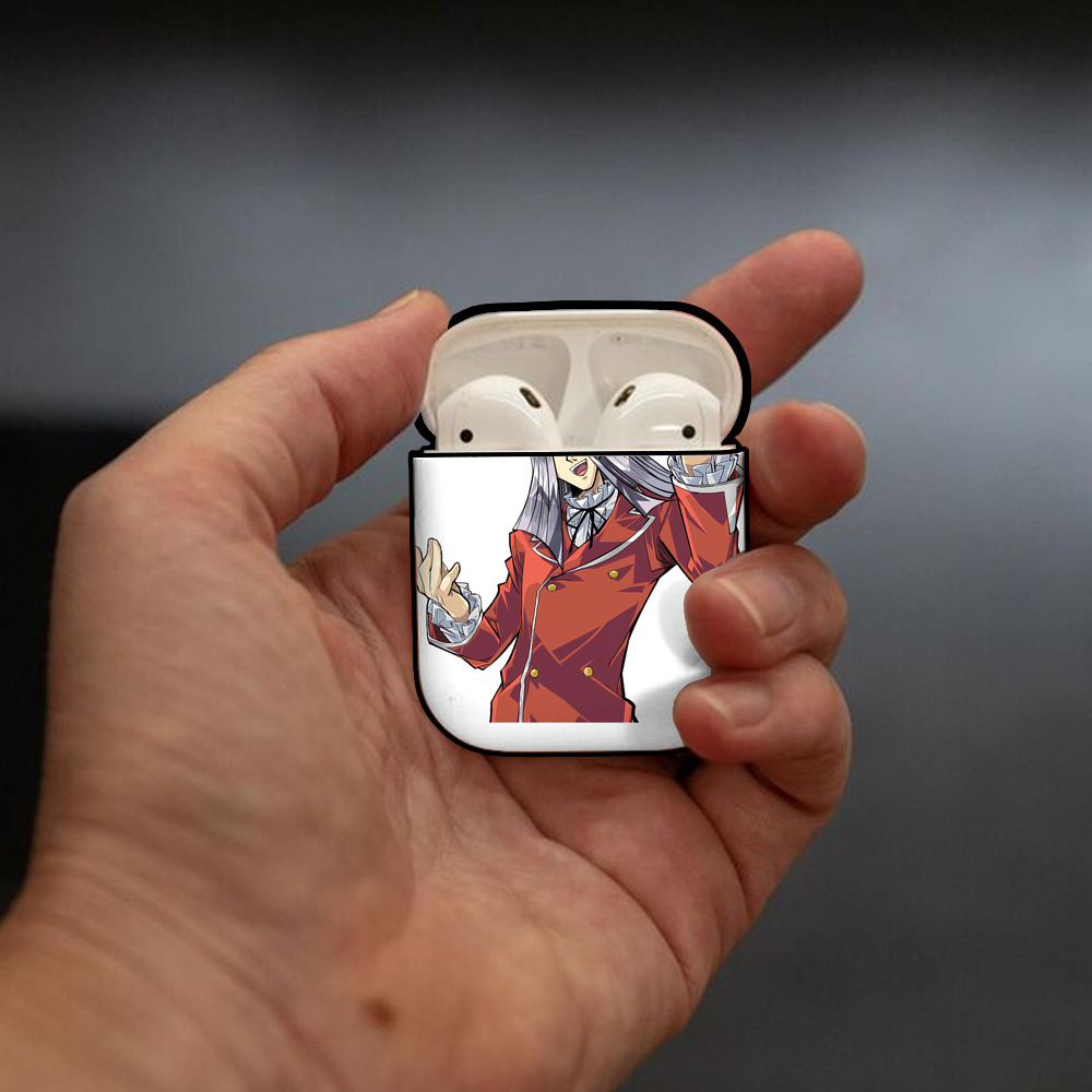 遊☆戯☆王 Yu-Gi-Oh! AirPods 第2世代保護ケース ハードシェル ブラック 耐衝撃・防指紋・カラビナ付き