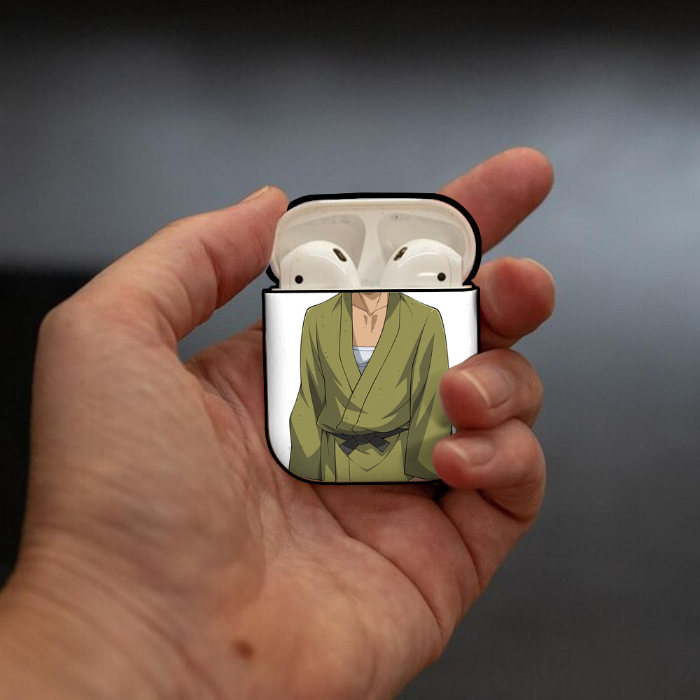 遊☆戯☆王 Yu-Gi-Oh! AirPods 第2世代保護ケース ハードシェル ブラック 耐衝撃・防指紋・カラビナ付き