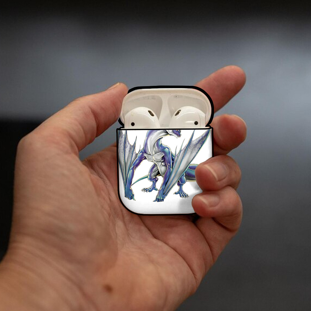 遊☆戯☆王 Yu-Gi-Oh! AirPods 第2世代保護ケース ハードシェル ブラック 耐衝撃・防指紋・カラビナ付き