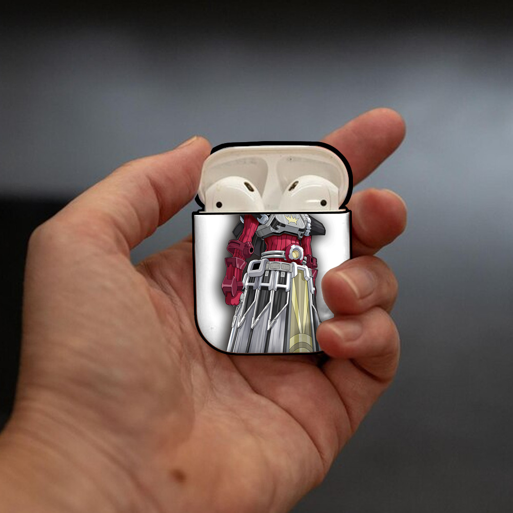 遊☆戯☆王 Yu-Gi-Oh! AirPods 第2世代保護ケース ハードシェル ブラック 耐衝撃・防指紋・カラビナ付き