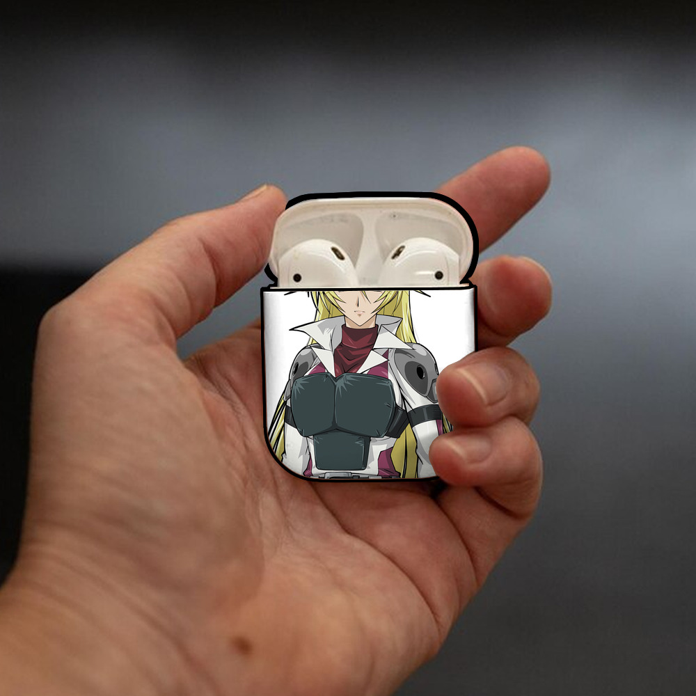 遊☆戯☆王 Yu-Gi-Oh! AirPods 第2世代保護ケース ハードシェル ブラック 耐衝撃・防指紋・カラビナ付き