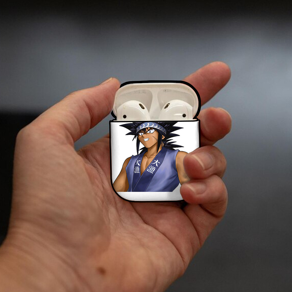 遊☆戯☆王 Yu-Gi-Oh! AirPods 第2世代保護ケース ハードシェル ブラック 耐衝撃・防指紋・カラビナ付き