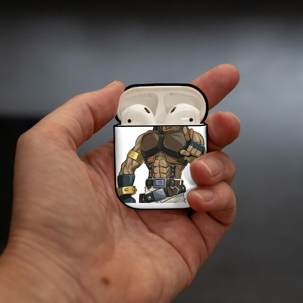 遊☆戯☆王 Yu-Gi-Oh! AirPods 第2世代保護ケース ハードシェル ブラック 耐衝撃・防指紋・カラビナ付き