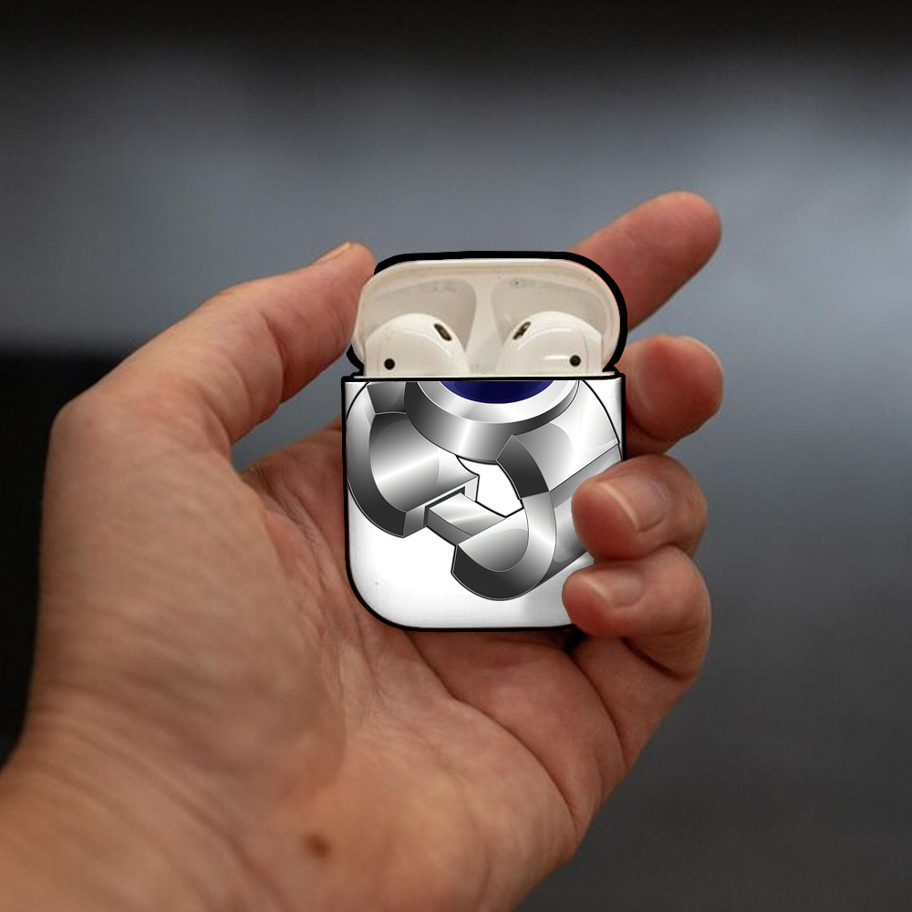 遊☆戯☆王 Yu-Gi-Oh! AirPods 第2世代保護ケース ハードシェル ブラック 耐衝撃・防指紋・カラビナ付き