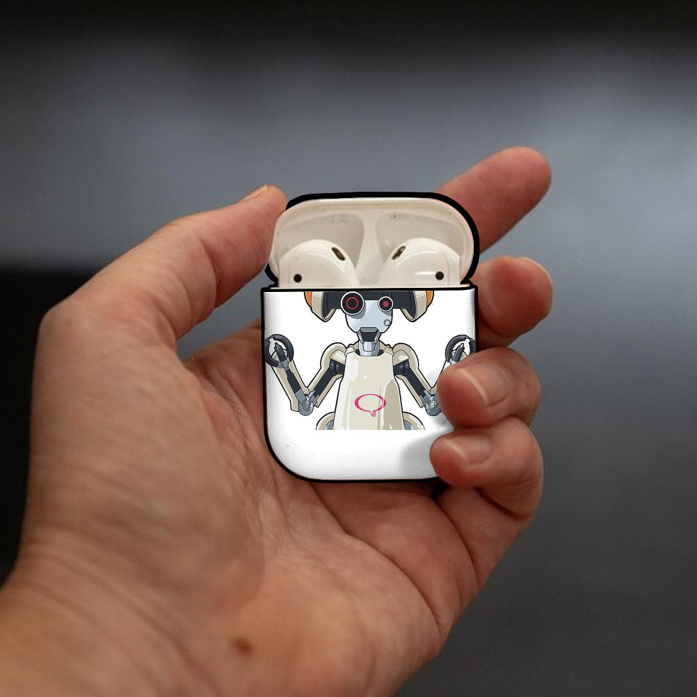 遊☆戯☆王 Yu-Gi-Oh! AirPods 第2世代保護ケース ハードシェル ブラック 耐衝撃・防指紋・カラビナ付き