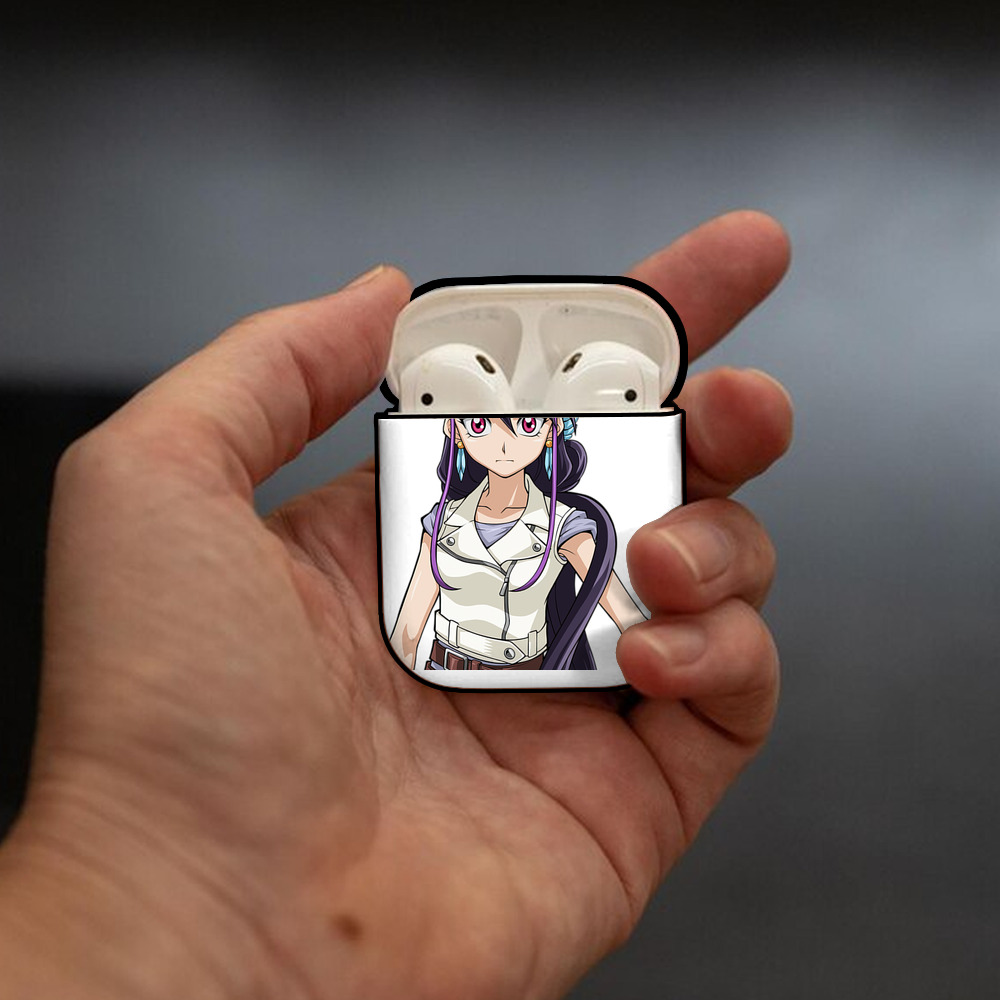 遊☆戯☆王 Yu-Gi-Oh! AirPods 第2世代保護ケース ハードシェル ブラック 耐衝撃・防指紋・カラビナ付き