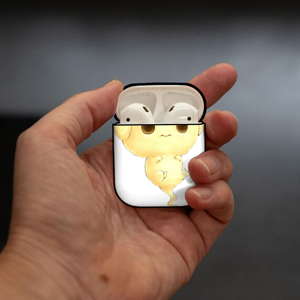 遊☆戯☆王 Yu-Gi-Oh! AirPods 第2世代保護ケース ハードシェル ブラック 耐衝撃・防指紋・カラビナ付き