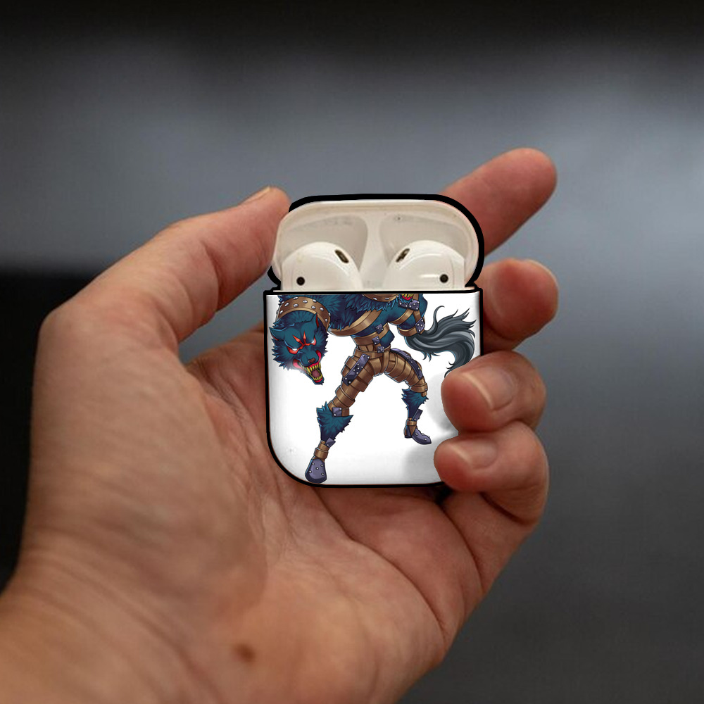 遊☆戯☆王 Yu-Gi-Oh! AirPods 第2世代保護ケース ハードシェル ブラック 耐衝撃・防指紋・カラビナ付き