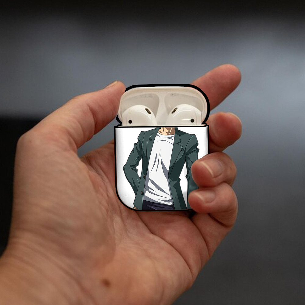 遊☆戯☆王 Yu-Gi-Oh! AirPods 第2世代保護ケース ハードシェル ブラック 耐衝撃・防指紋・カラビナ付き