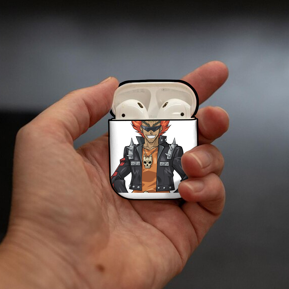 遊☆戯☆王 Yu-Gi-Oh! AirPods 第2世代保護ケース ハードシェル ブラック 耐衝撃・防指紋・カラビナ付き