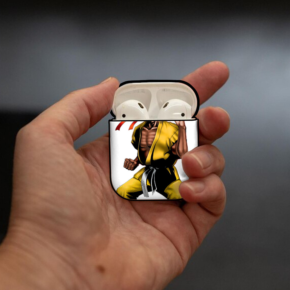 遊☆戯☆王 Yu-Gi-Oh! AirPods 第2世代保護ケース ハードシェル ブラック 耐衝撃・防指紋・カラビナ付き