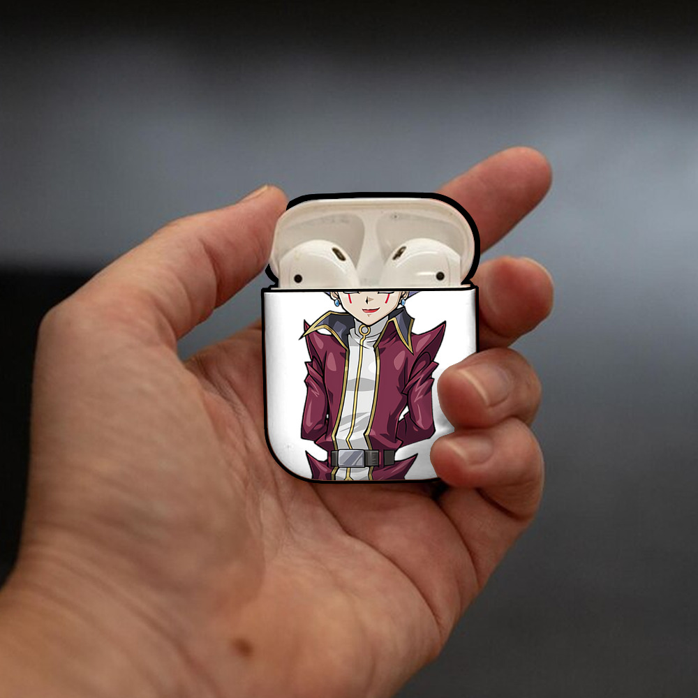 遊☆戯☆王 Yu-Gi-Oh! AirPods 第2世代保護ケース ハードシェル ブラック 耐衝撃・防指紋・カラビナ付き
