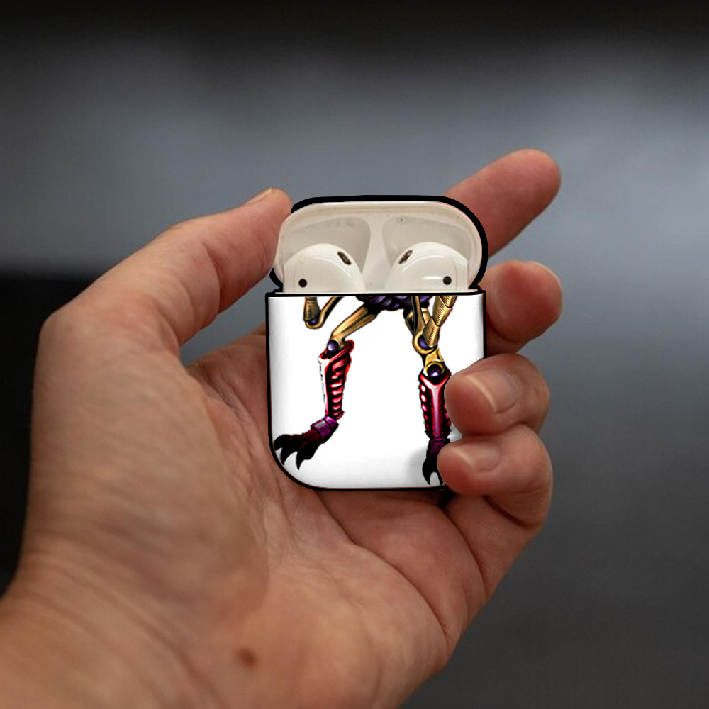 遊☆戯☆王 Yu-Gi-Oh! AirPods 第2世代保護ケース ハードシェル ブラック 耐衝撃・防指紋・カラビナ付き