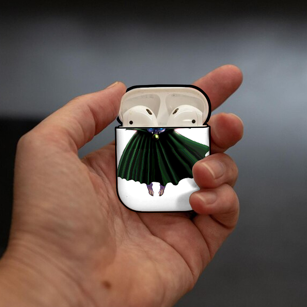 遊☆戯☆王 Yu-Gi-Oh! AirPods 第2世代保護ケース ハードシェル ブラック 耐衝撃・防指紋・カラビナ付き
