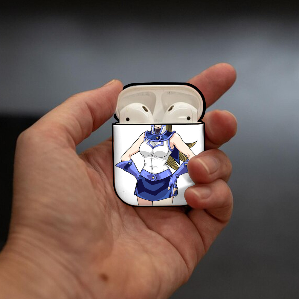 遊☆戯☆王 Yu-Gi-Oh! AirPods 第2世代保護ケース ハードシェル ブラック 耐衝撃・防指紋・カラビナ付き