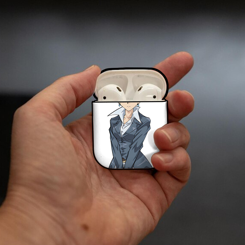 遊☆戯☆王 Yu-Gi-Oh! AirPods 第2世代保護ケース ハードシェル ブラック 耐衝撃・防指紋・カラビナ付き