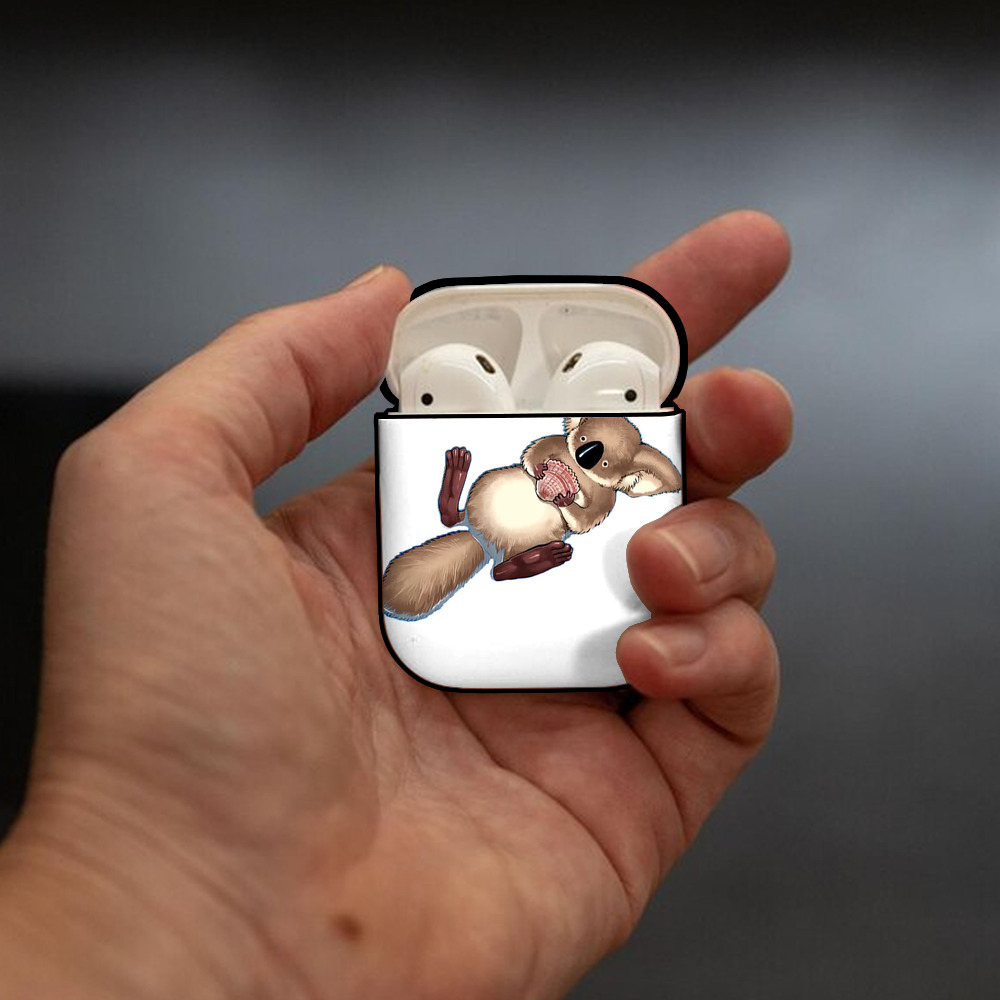 遊☆戯☆王 Yu-Gi-Oh! AirPods 第2世代保護ケース ハードシェル ブラック 耐衝撃・防指紋・カラビナ付き