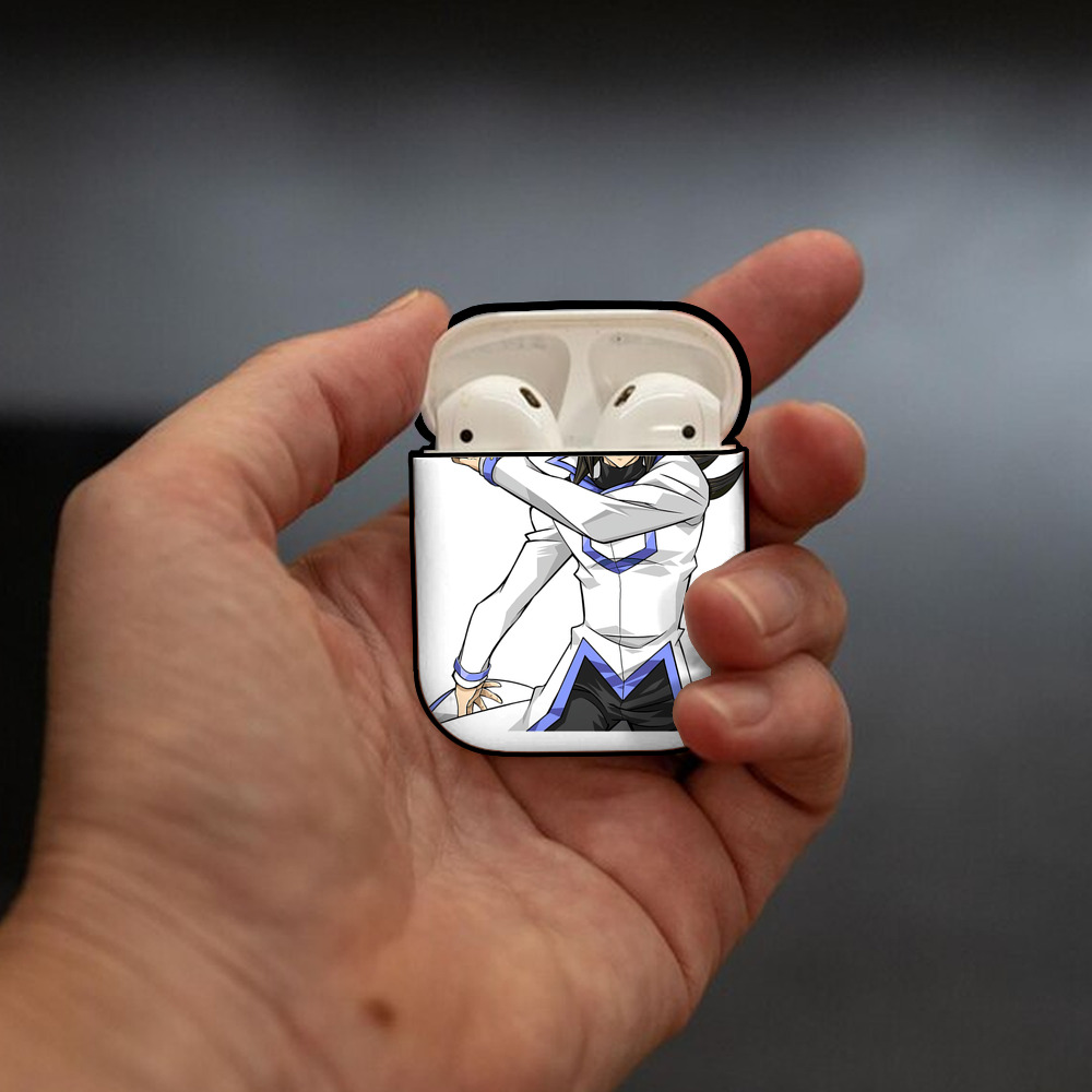 遊☆戯☆王 Yu-Gi-Oh! AirPods 第2世代保護ケース ハードシェル ブラック 耐衝撃・防指紋・カラビナ付き