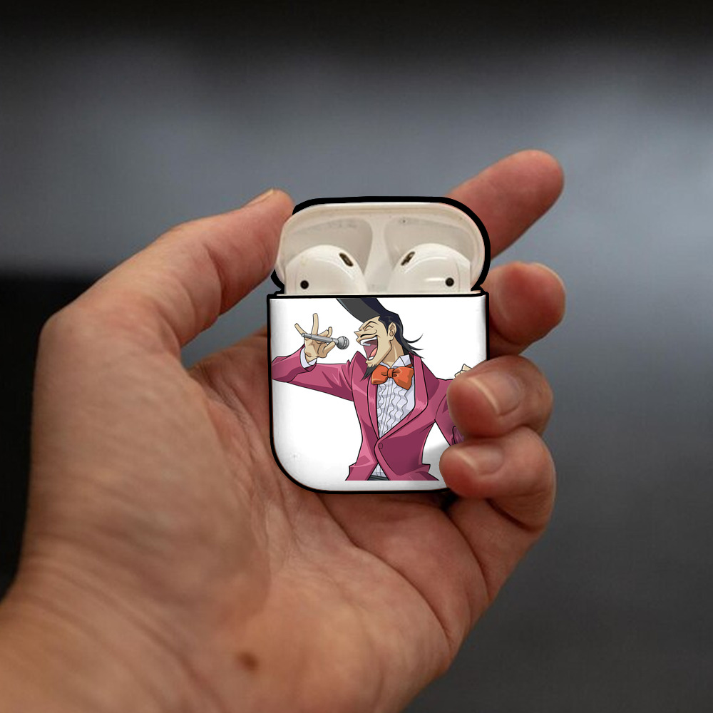 遊☆戯☆王 Yu-Gi-Oh! AirPods 第2世代保護ケース ハードシェル ブラック 耐衝撃・防指紋・カラビナ付き