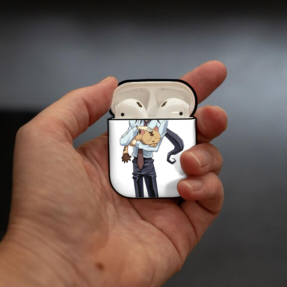 遊☆戯☆王 Yu-Gi-Oh! AirPods 第2世代保護ケース ハードシェル ブラック 耐衝撃・防指紋・カラビナ付き