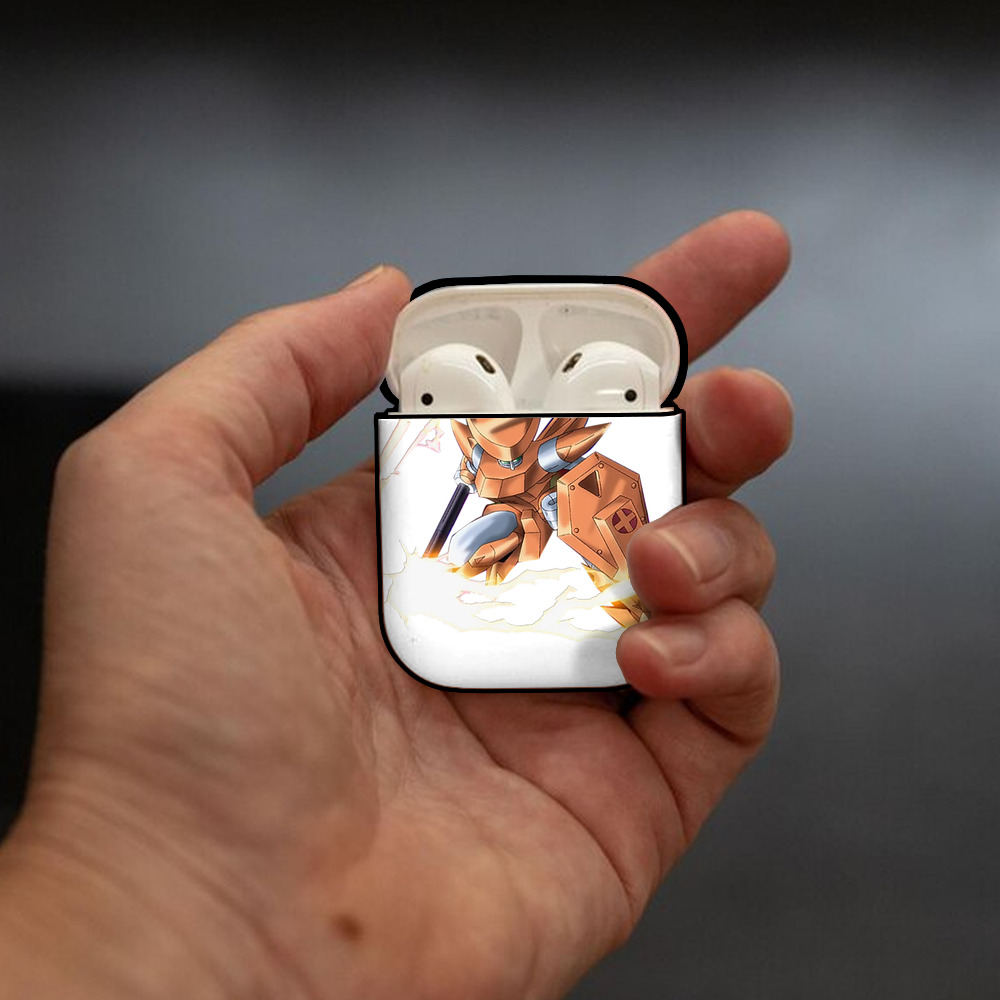 遊☆戯☆王 Yu-Gi-Oh! AirPods 第2世代保護ケース ハードシェル ブラック 耐衝撃・防指紋・カラビナ付き