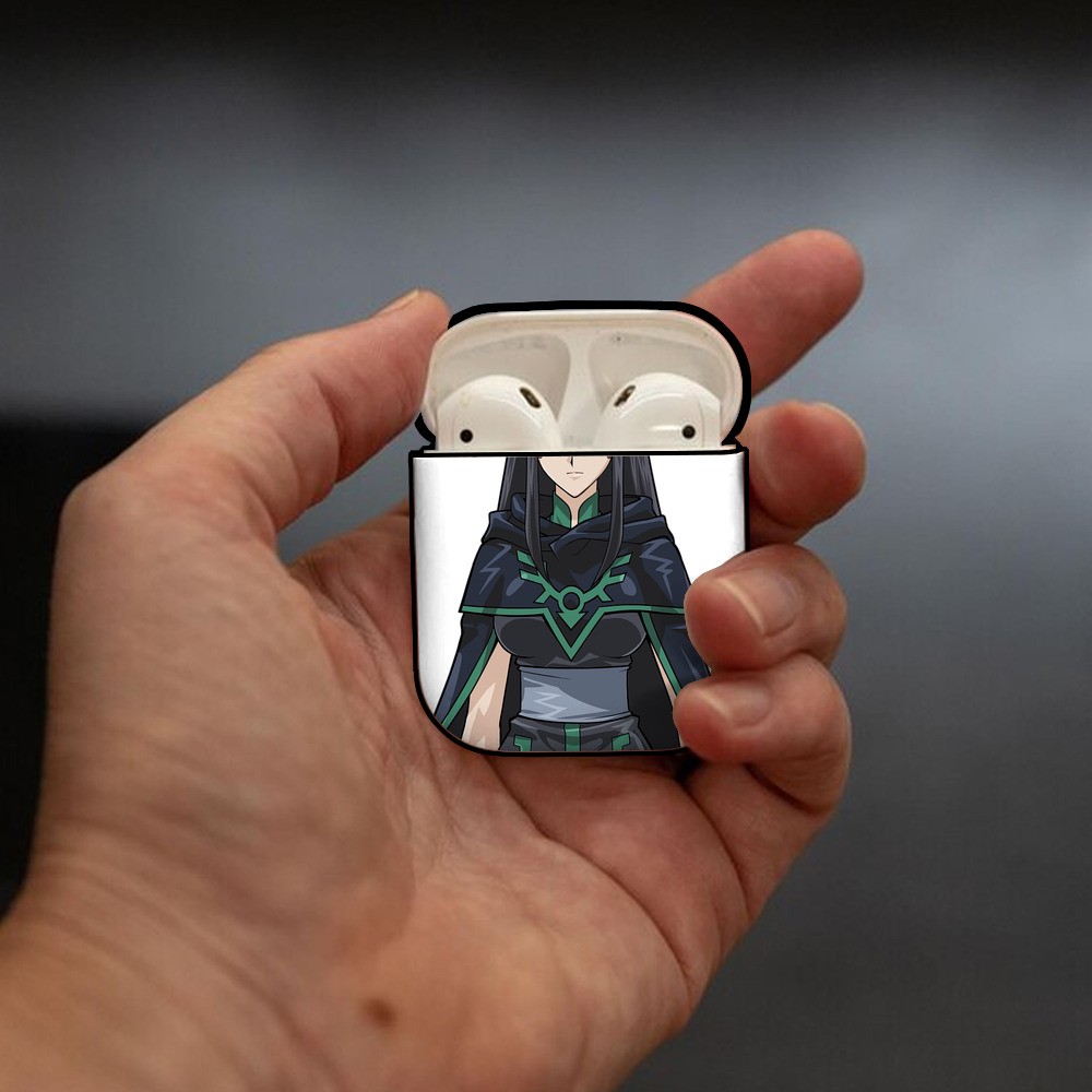 遊☆戯☆王 Yu-Gi-Oh! AirPods 第2世代保護ケース ハードシェル ブラック 耐衝撃・防指紋・カラビナ付き