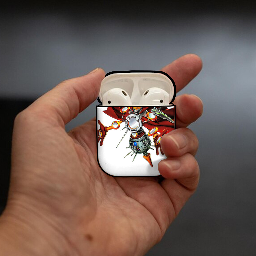 遊☆戯☆王 Yu-Gi-Oh! AirPods 第2世代保護ケース ハードシェル ブラック 耐衝撃・防指紋・カラビナ付き