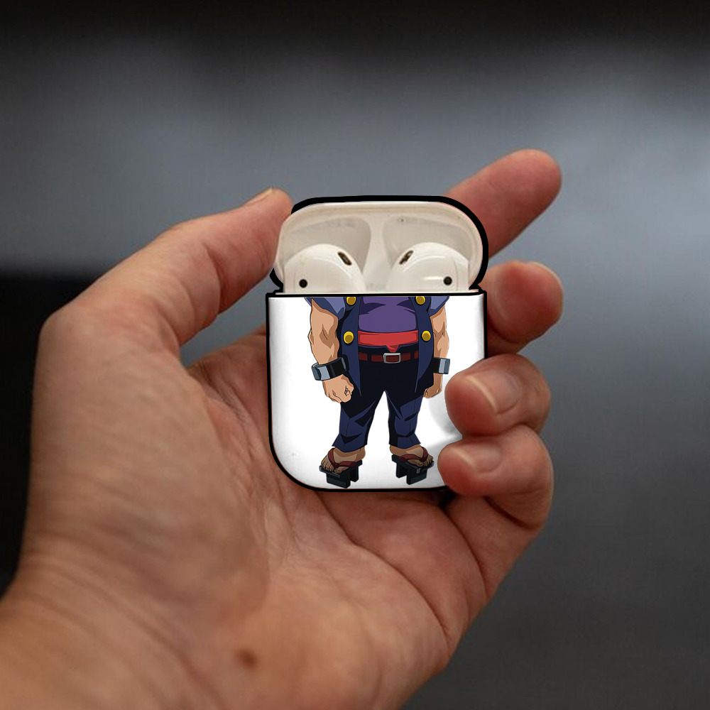 遊☆戯☆王 Yu-Gi-Oh! AirPods 第2世代保護ケース ハードシェル ブラック 耐衝撃・防指紋・カラビナ付き