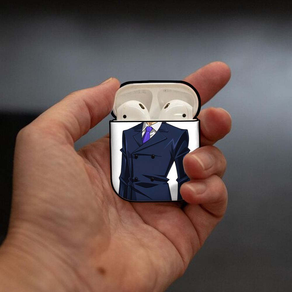遊☆戯☆王 Yu-Gi-Oh! AirPods 第2世代保護ケース ハードシェル ブラック 耐衝撃・防指紋・カラビナ付き