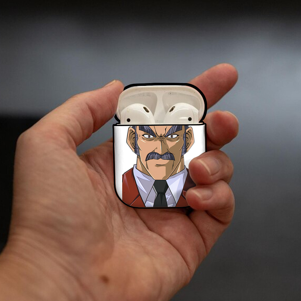 遊☆戯☆王 Yu-Gi-Oh! AirPods 第2世代保護ケース ハードシェル ブラック 耐衝撃・防指紋・カラビナ付き