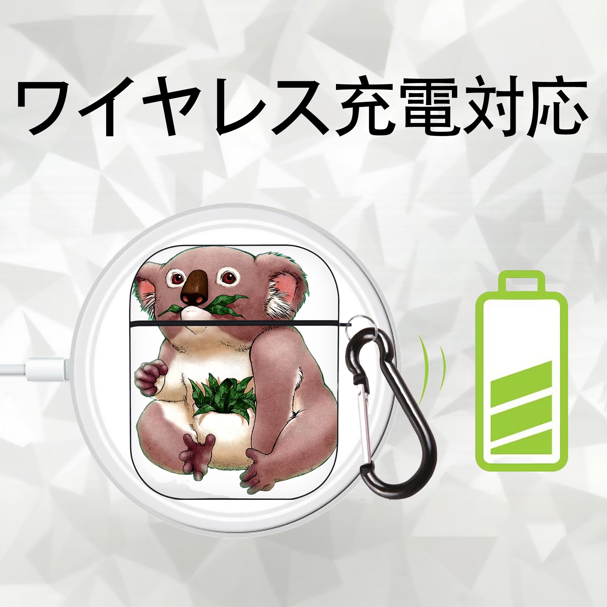 遊☆戯☆王 Yu-Gi-Oh! AirPods 第2世代保護ケース ハードシェル ブラック 耐衝撃・防指紋・カラビナ付き