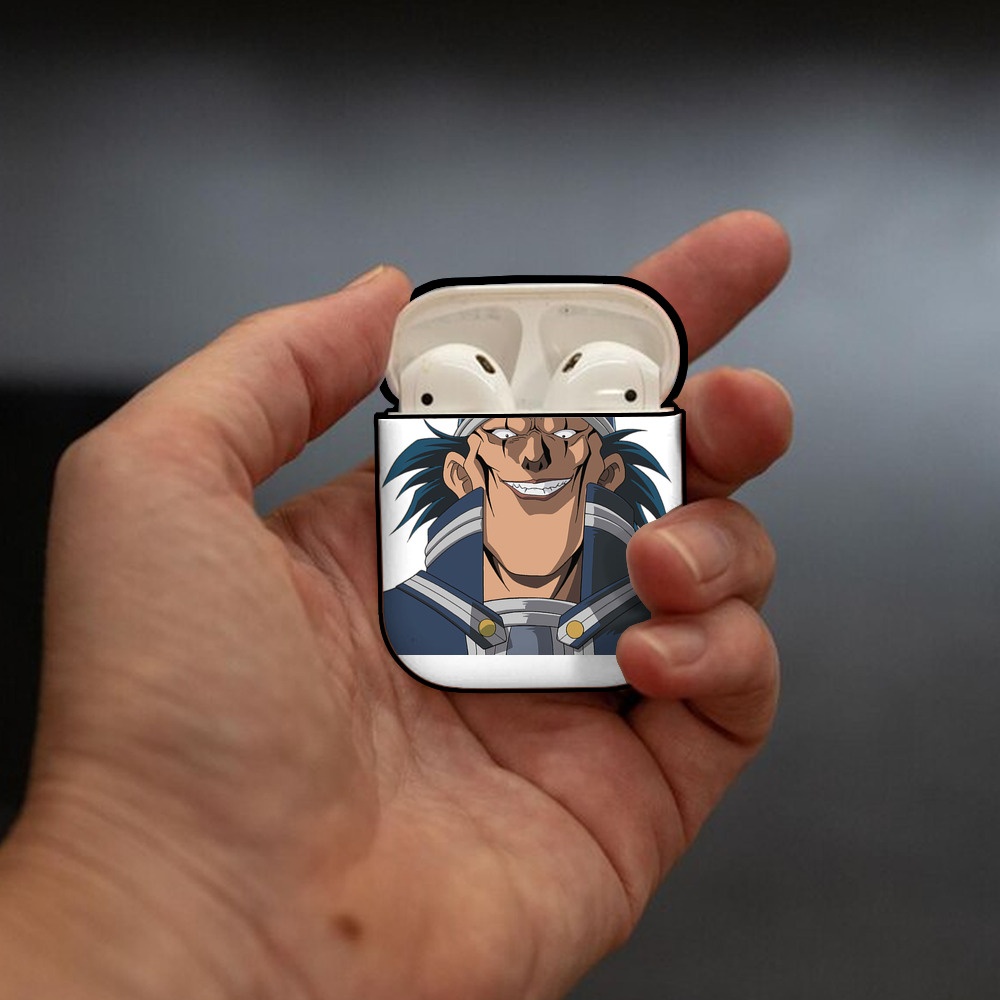 遊☆戯☆王 Yu-Gi-Oh! AirPods 第2世代保護ケース ハードシェル ブラック 耐衝撃・防指紋・カラビナ付き