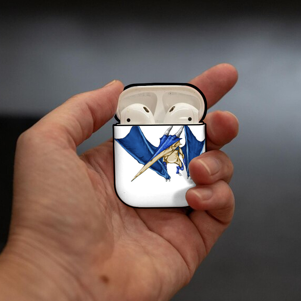 遊☆戯☆王 Yu-Gi-Oh! AirPods 第2世代保護ケース ハードシェル ブラック 耐衝撃・防指紋・カラビナ付き